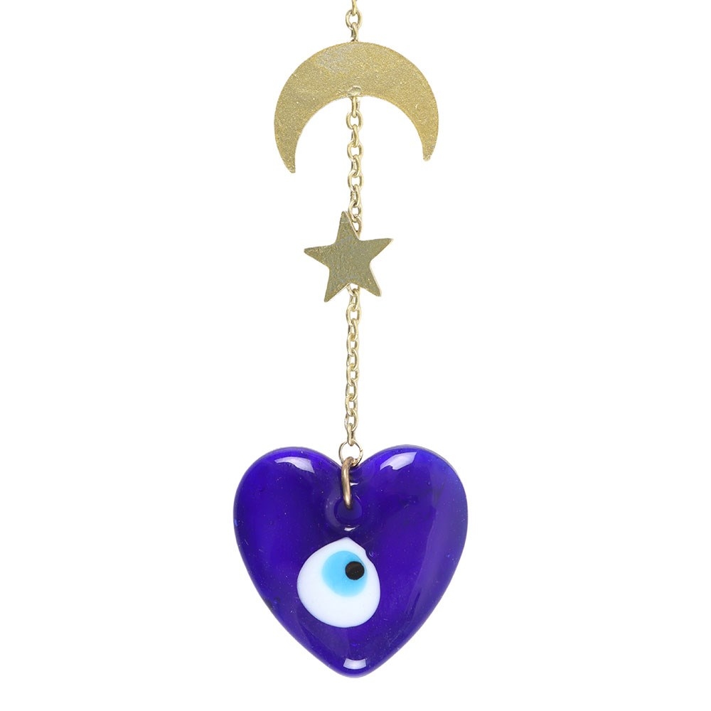 Something Different - All Seeing Eye Heart Wanddekoration - Blau